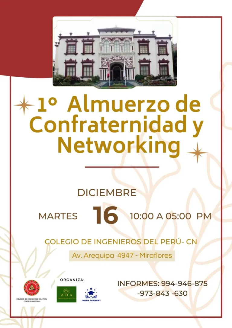 Conclusiones y Recomendaciones del Tren Macho – Linea 1 – Almuerzo y Nteworking